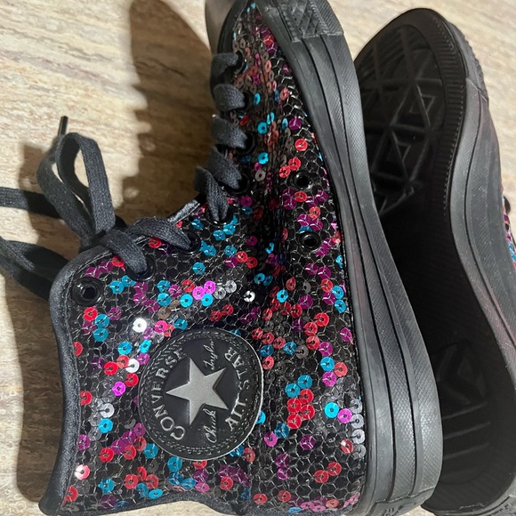 Converse All Star Chuck Taylor sequins high top sneakers - Picture 5 of 16
